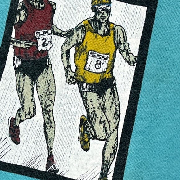 Vintage 80s Single Stitch Maximum Performance Sports 1980s Tshirt - Picture 7 of 8